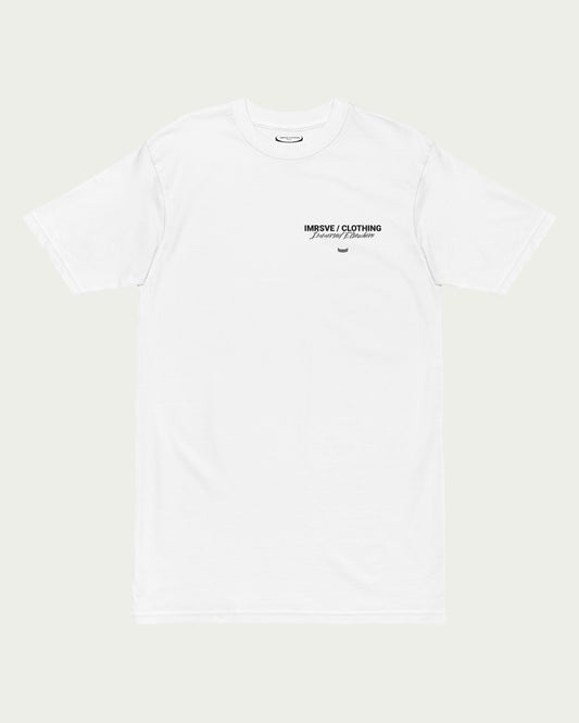 IMMERSED ELSEWHERE T-SHIRT / WHITE